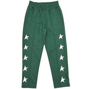 Golden Goose Boy’s Tapered Jogging Pants – Bright Green/White – Size 4